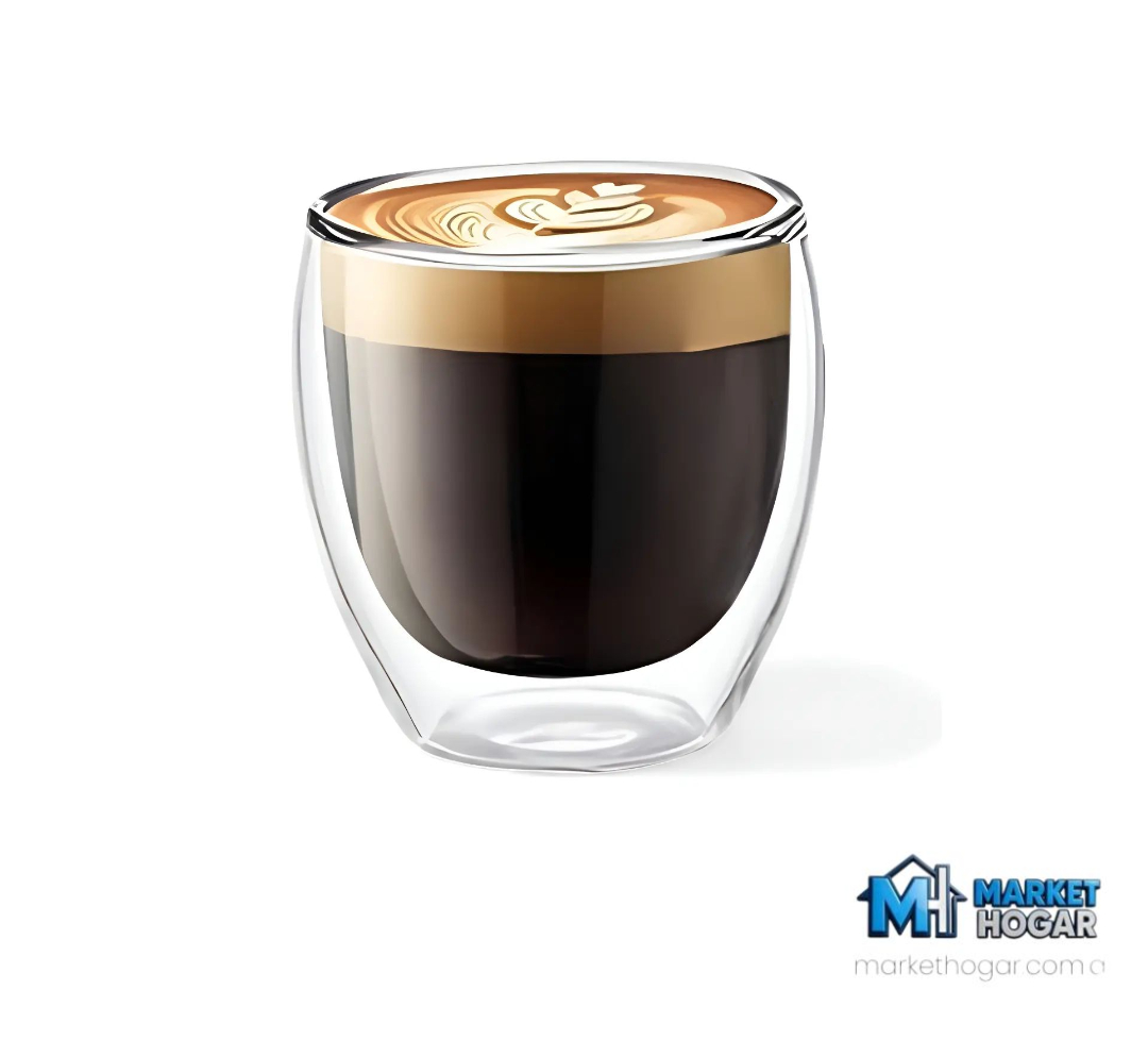 Vaso de Vidrio Doble Térmico 80 ML