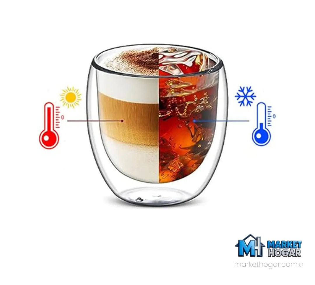 Vaso de Vidrio Doble Térmico 80 ML - Image 2