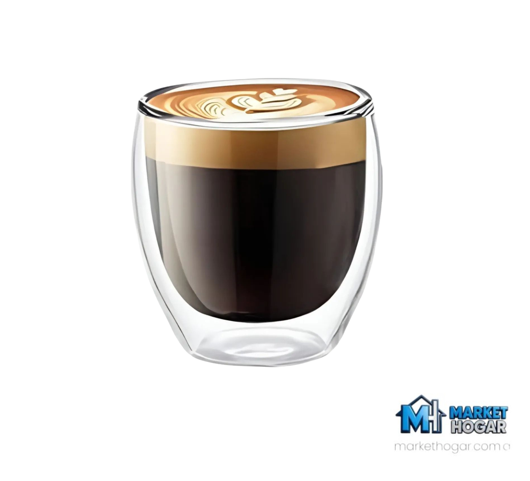 Vaso de Vidrio Doble Térmico 250 ML