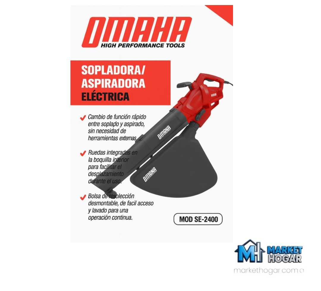 Sopladora Eléctrica 2400W Omaha**
