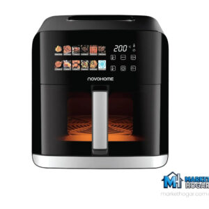 Freidora de Aire 10 LTS con Panel Led Digital Negra NovoHome