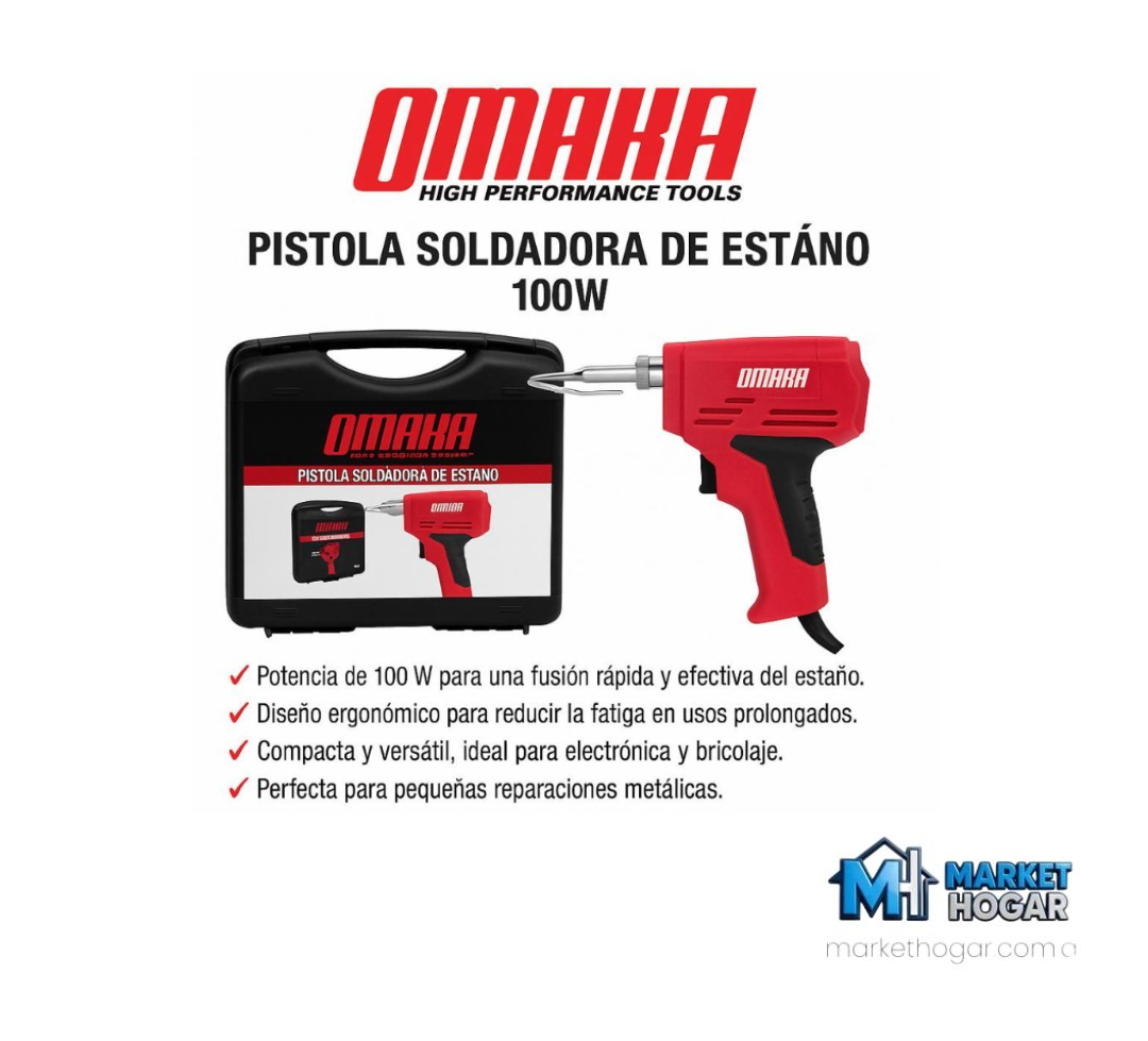 Pistola Soldadora de Estaño 100W Omaha**