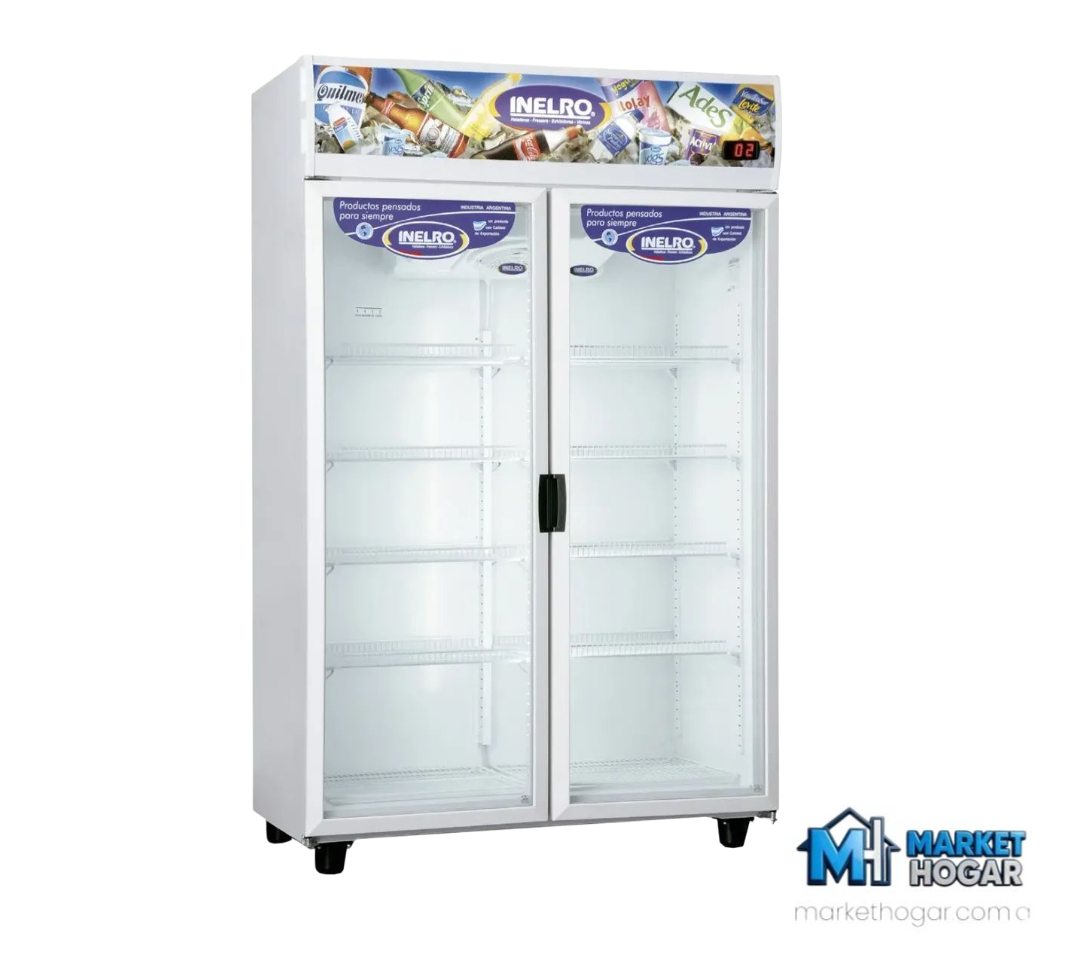 Heladera Exhibidora Inelro Doble Puerta 980 LTS Blanca*