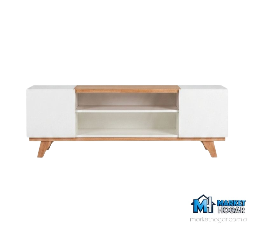 Mueble TV Kali con Puertas 1800mm MELANINA Blanco