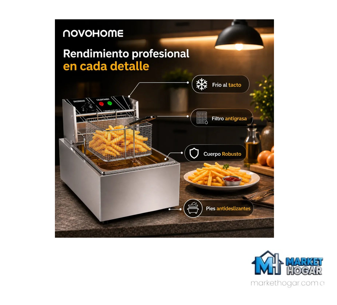 Freidora de Aceite 10 LTS Simple 2500W NovoHome - Image 4