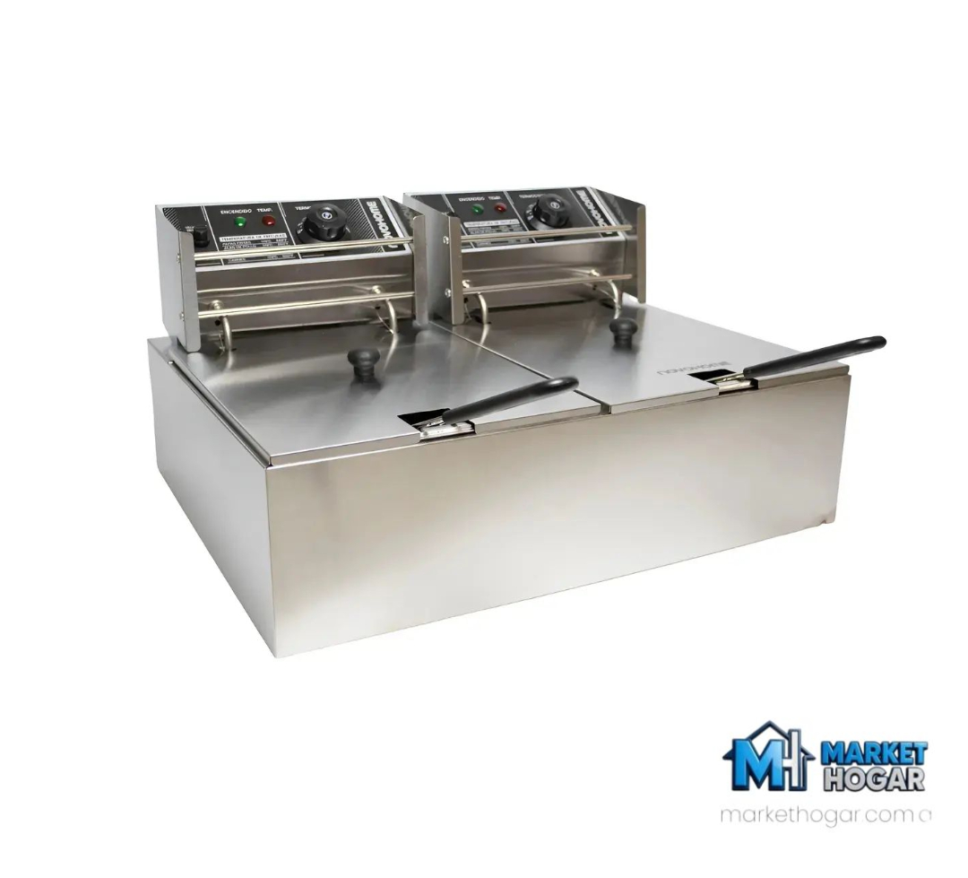 Freidora de Aceite 12 LTS Doble 5000W NovoHome - Image 2