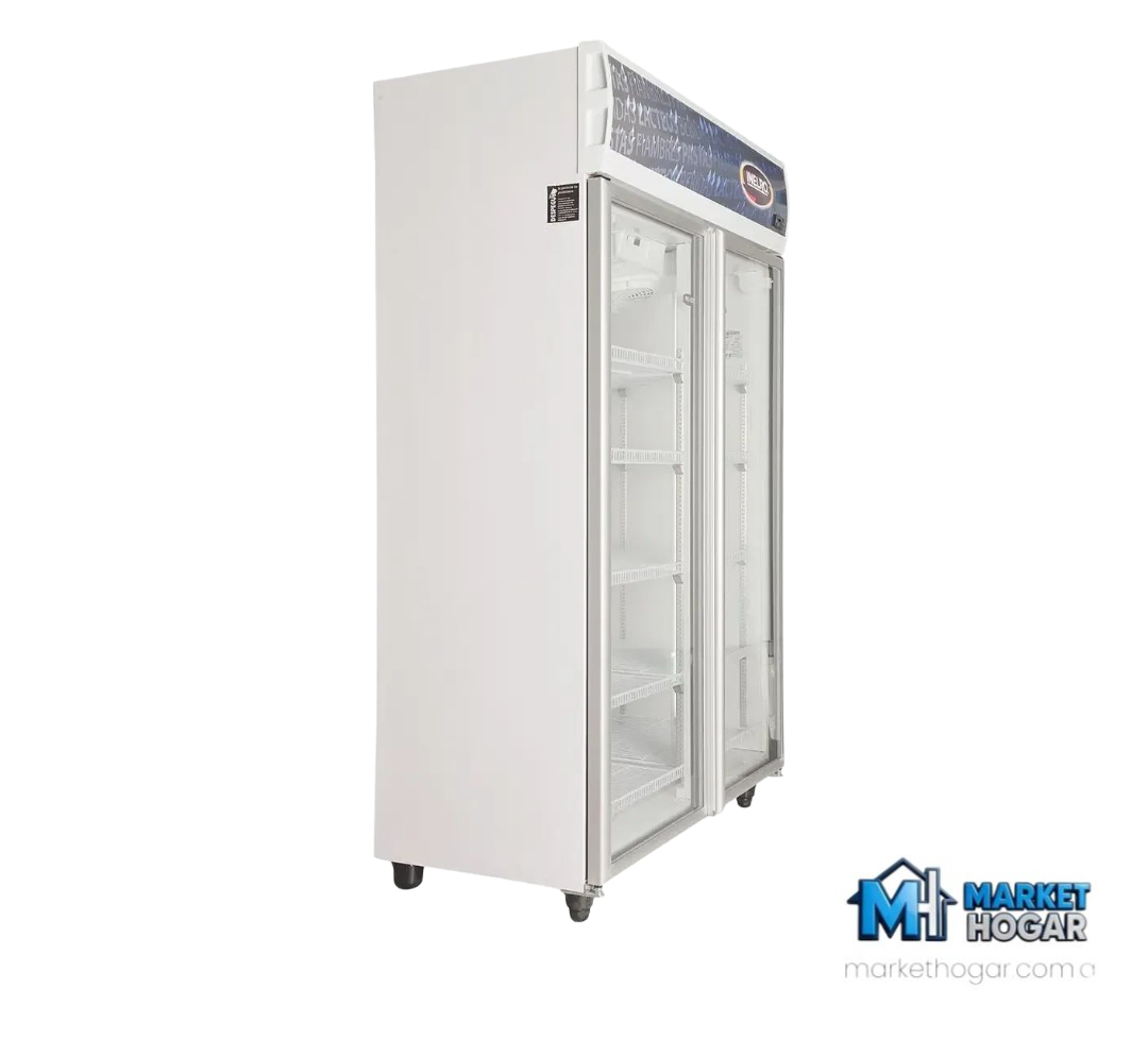 Heladera Exhibidora Inelro Doble Puerta 980 LTS Blanca* - Image 3