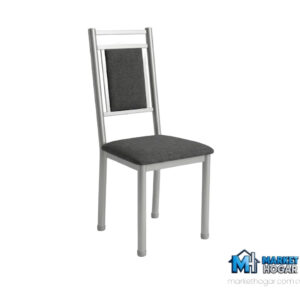 Silla con Caño Tapizada Negra