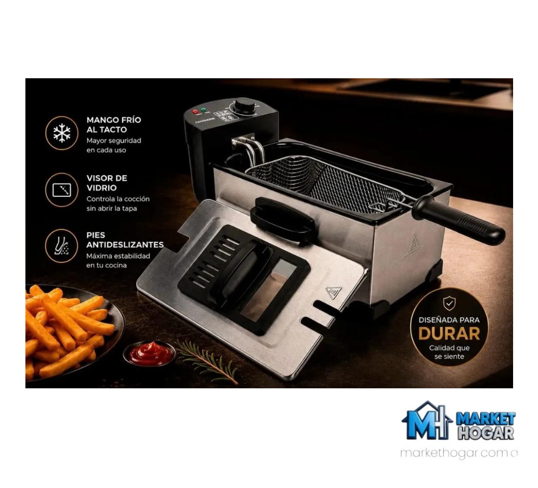 Freidora de Aceite 3 LTS 2000W NovoHome - Image 2