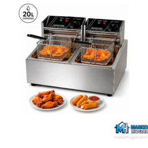 Freidora de Aceite 20 LTS Doble Canasto 5000W NovoHome