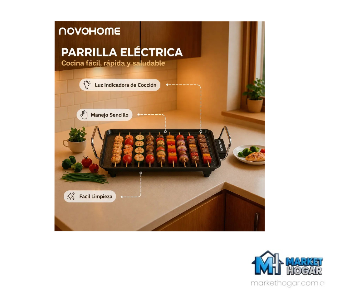 Parrilla Grill 2000W NovoHome - Image 3