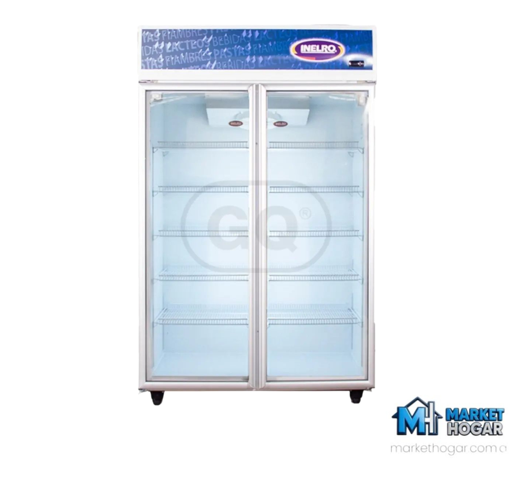 Heladera Exhibidora Inelro Doble Puerta 980 LTS Blanca* - Image 2