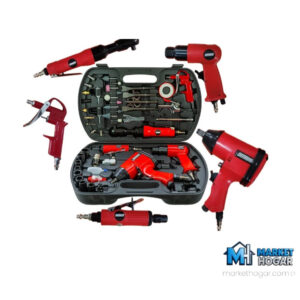 Kit de Herramientas Neumáticas 62 Piezas con Maletín Omaha**
