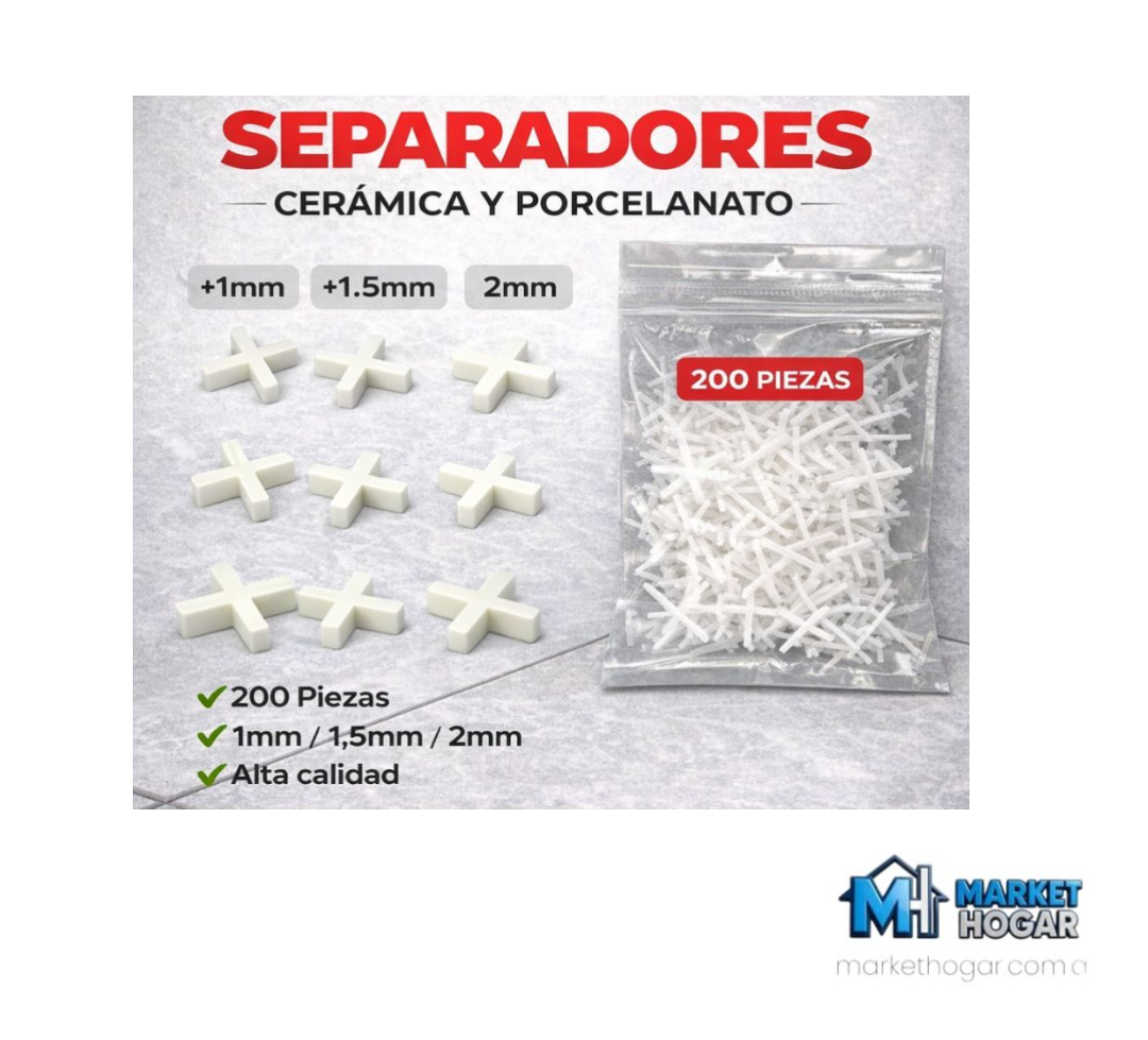 Separadores de Baldosas 2MM 1000 Piezas Omaha**