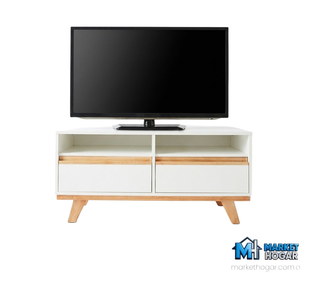 Mueble TV Kali con Puertas 1500mm MELANINA Blanco