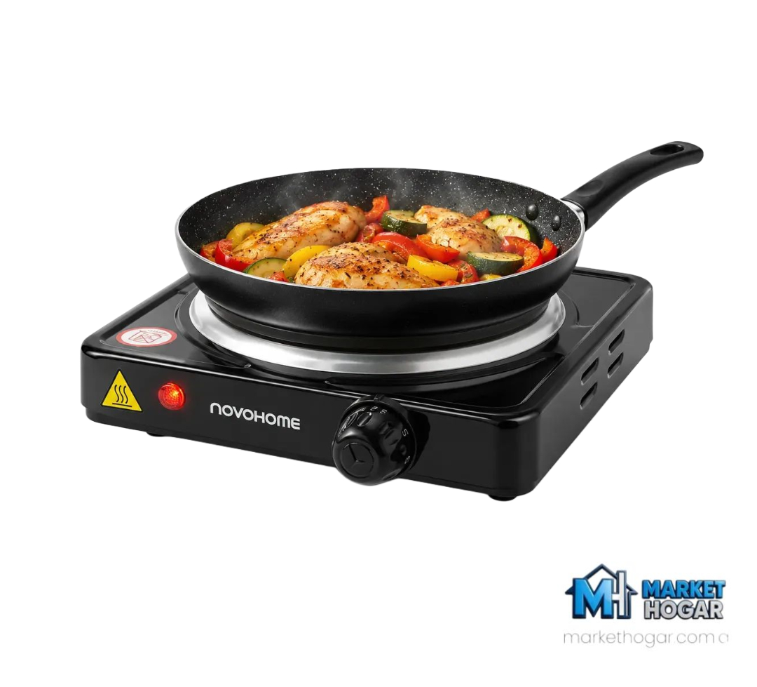 Anafe Eléctrico 1 Hornalla 1000W NovoHome