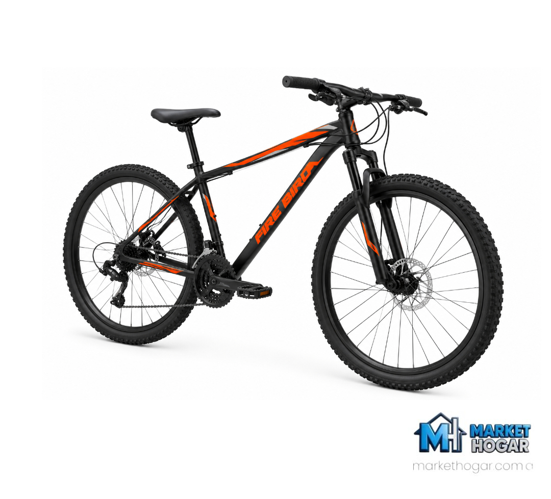 Bicicleta Rodado 29 + 21 Velocidades Negra con Naranja - Image 2
