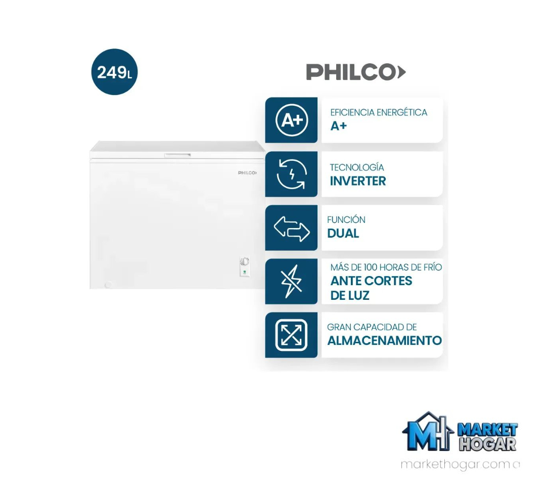 Freezer de Pozo Philco 250 Lts Inverter Blanco - Image 3