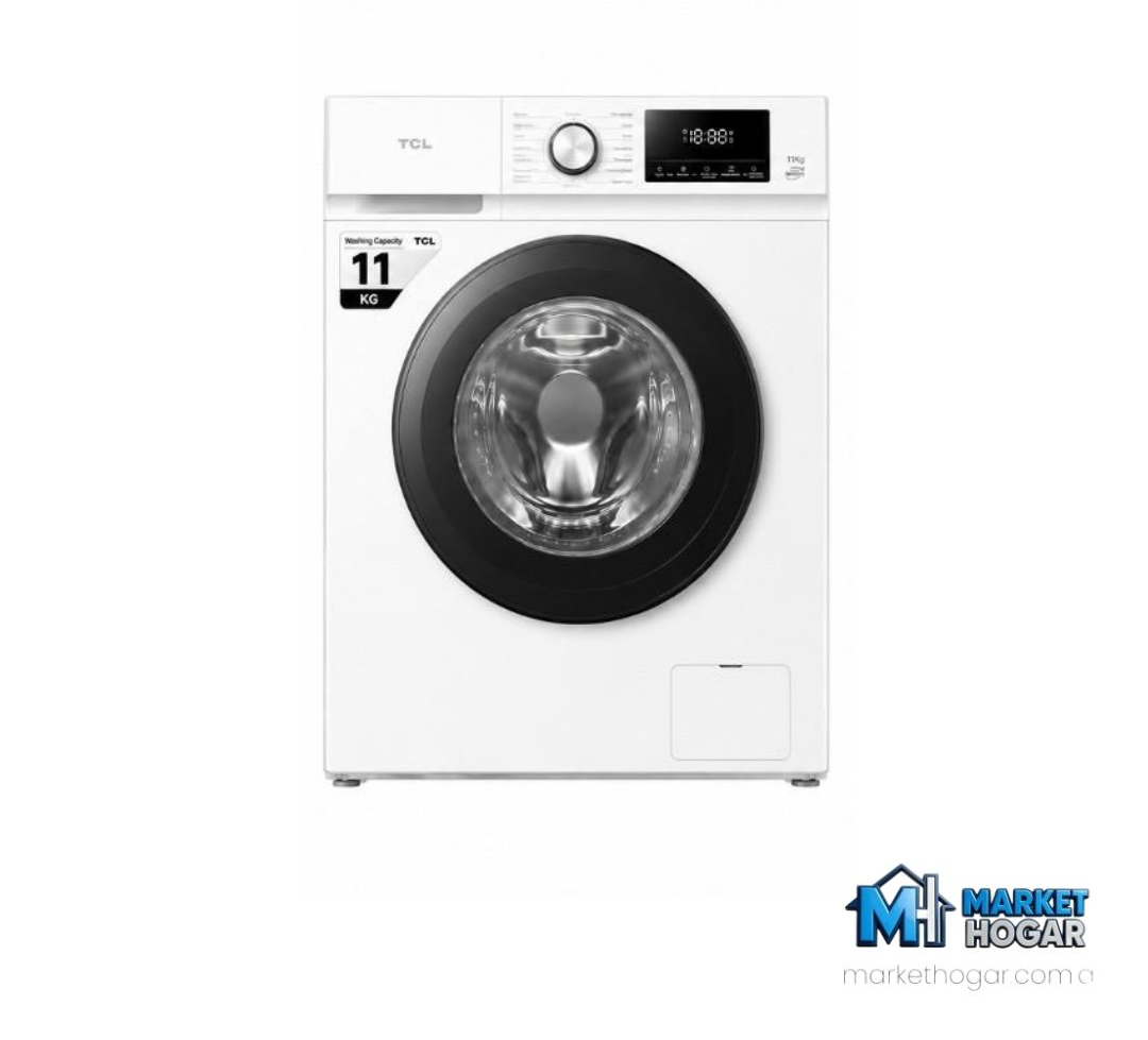 Lavarropas TCL 11 Kg Inverter 1400 RPM Blanco