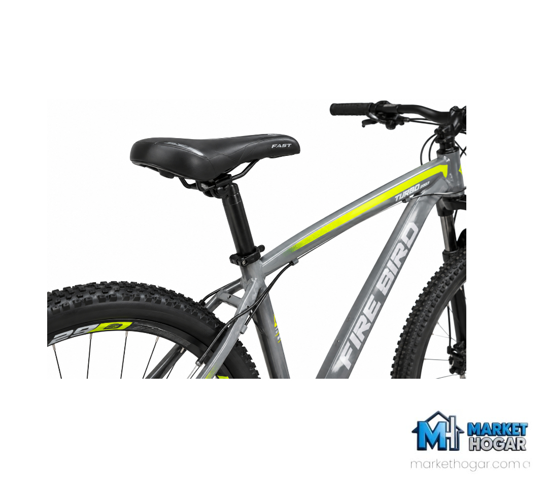 Bicicleta Rodado 29 + 21 Velocidades Gris con Amarillo - Image 3