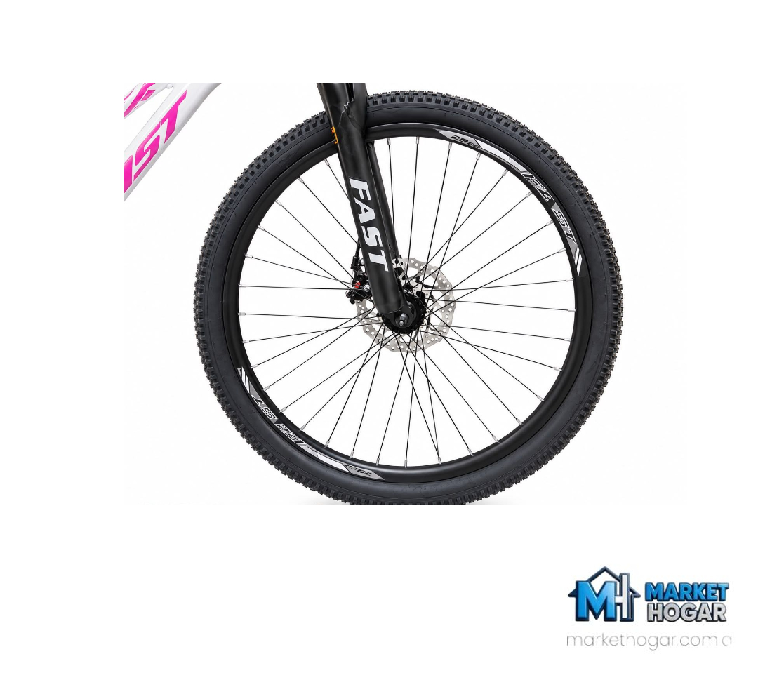 Bicicleta Rodado 29 + 21 Velocidades Blanca con Fucsia 18'' - Image 2