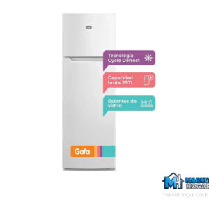 Heladera Gafa 257 Lts Ciclica Blanca